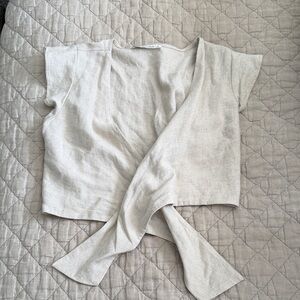 Abercrombie & Fitch Cream Crop Top